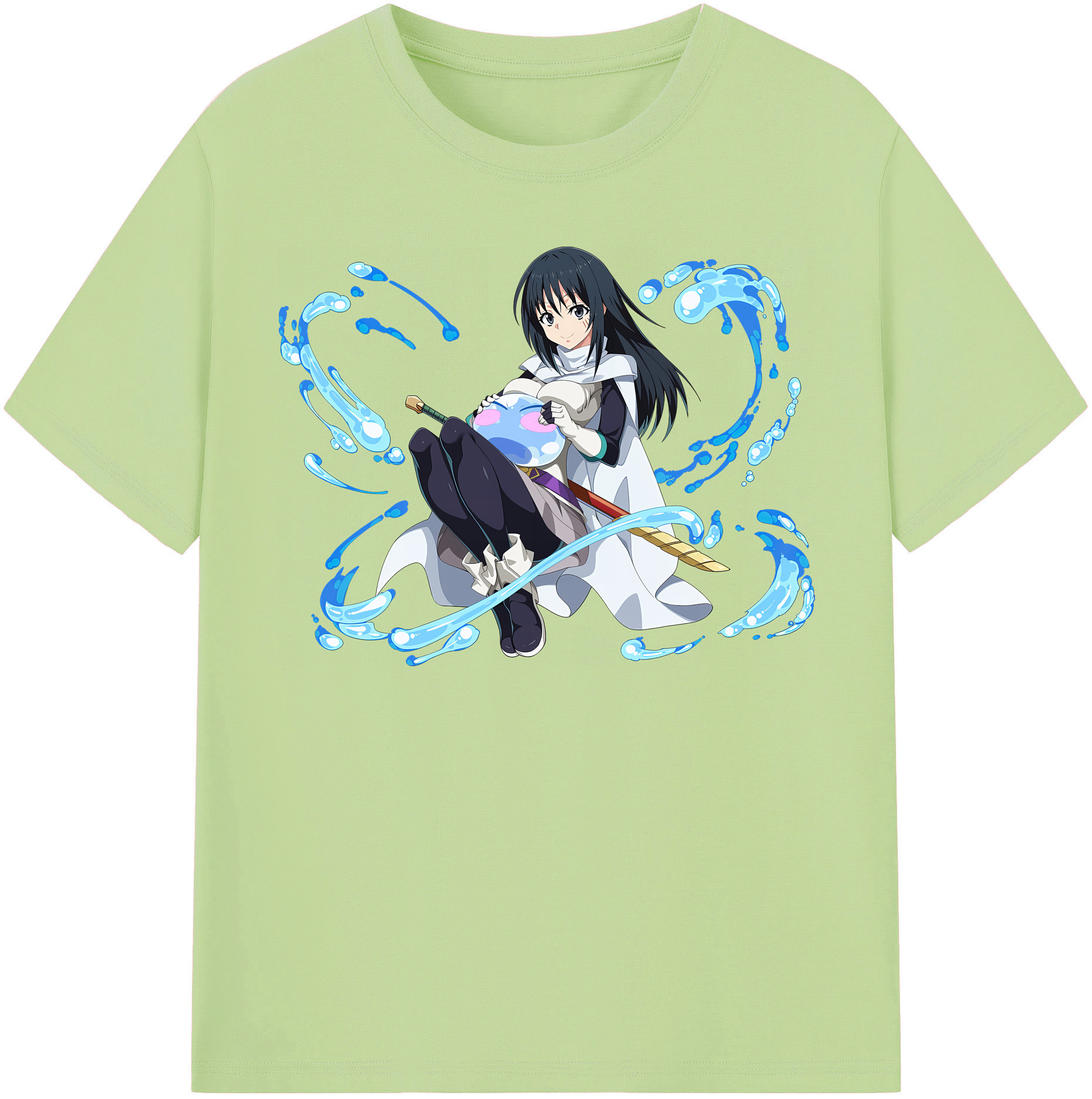 （画像用） 転スラ Regarding Reincarnated to Slime 綿100％半袖Tシャツ（フロントプリント）